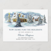 Elegant Winter Country Christmas Moving Aankondiging (Voorkant)