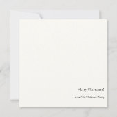 Elegant Winter Evergreen Holiday Fotokaart Kaart (Achterkant)