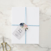 Elegant Winter Floral Sip Sip Hooray Vrijgezellenf Cadeaulabel (Met Touw)