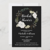 Elegant Winter Floral Wreath Vrijgezellenfeest Kaart (Voorkant)