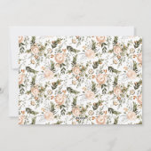 Elegant Winter Florals | Jonge kerstfoto's Feestdagenkaart (Achterkant)