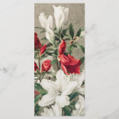 Elegant  Winter Florals Wedding Menu (Achterkant)