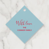 Elegant Winter Flowers Holiday Kerstmis Bedankjes Labels (Achterkant)