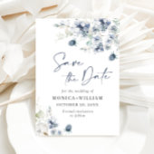 Elegant Winter Foliage Boho Wedding Save the Date