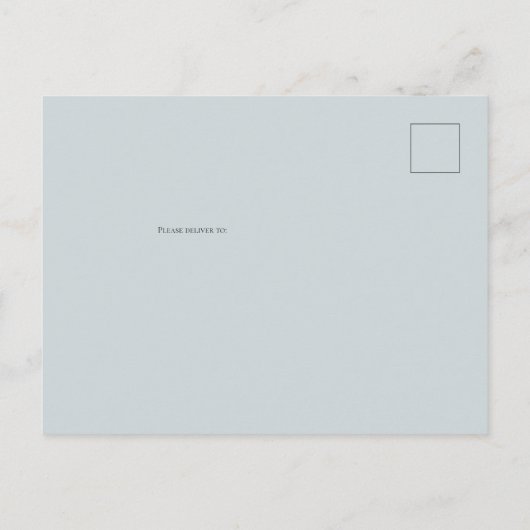 Elegant Winter Foliage Bruiloft Save The Date Aankondigingskaart (Achterkant)