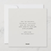 Elegant Winter Foliage JOY Christmas Feestdagenkaart (Achterkant)