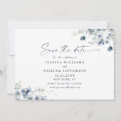 Elegant Winter Foliage PHOTO Wedding Save the Date (Achterkant)