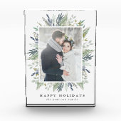 Elegant Winter Foliage | Vakantieveld fotoblok (Voorkant)