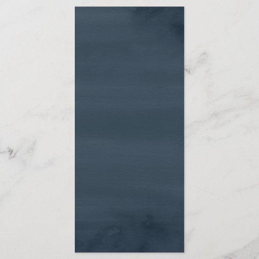 Elegant Winter Forest Wedding Menu Kaart (Achterkant)