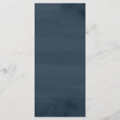 Elegant Winter Forest Wedding Menu Kaart (Achterkant)