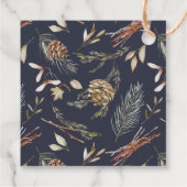 Elegant Winter Gift Label – "Vrolijk Kerstfeest" (Achterkant)