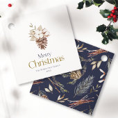 Elegant Winter Gift Label – "Vrolijk Kerstfeest"