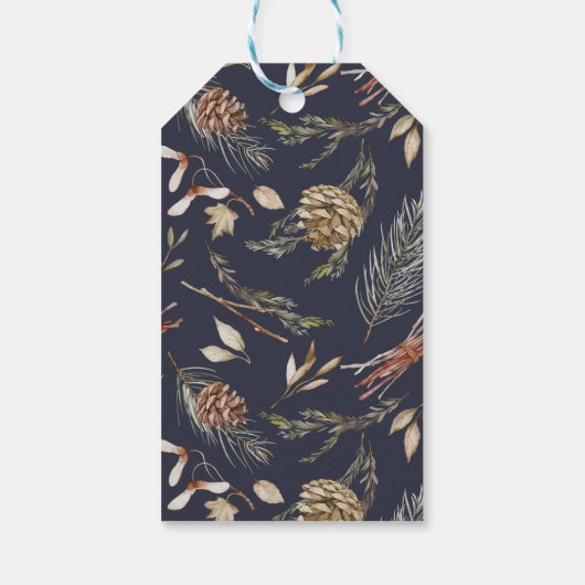 Elegant Winter Gift Label – "Vrolijk Kerstfeest" Cadeaulabel (Achterkant)