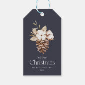 Elegant Winter Gift Label – "Vrolijk Kerstfeest" Cadeaulabel (Voorkant)