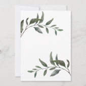 Elegant Winter Greenery Kerstfeestdag Foto Feestdagenkaart (Achterkant)