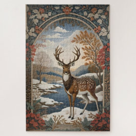 Elegant Winter Herten Winter Scène Legpuzzel