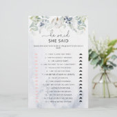 Elegant winter Hij zei dat ze een bruidsspel zei (Staand voorkant)