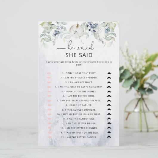 Elegant winter Hij zei dat ze een bruidsspel zei (Staand voorkant)