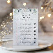 Elegant winter Hij zei dat ze een bruidsspel zei