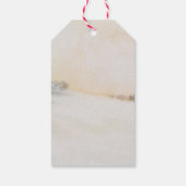 Elegant Winter Holiday Favor en Cadeaulabel (Achterkant)