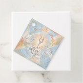 Elegant Winter Ice Skating Birthday  Bedankjes Labels (In situ)