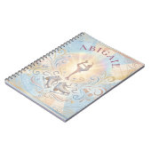 Elegant Winter Ice Skating Birthday  Notitieboek (Linkerzijde)