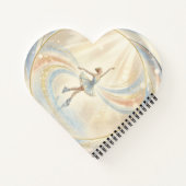 Elegant Winter Ice Skating Birthday  Notitieboek (Achterkant)