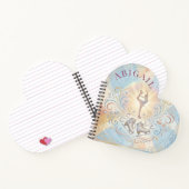 Elegant Winter Ice Skating Birthday  Notitieboek (Binnen)