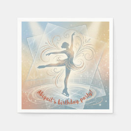 Elegant Winter Ice Skating Birthday  Servet