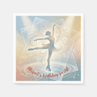 Elegant Winter Ice Skating Birthday  Servet