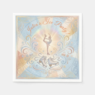 Elegant Winter Ice Skating Birthday  Servet