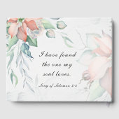 Elegant Winter Kerstfeestdag Waterverf Floral Gastenboek (Achterkant)