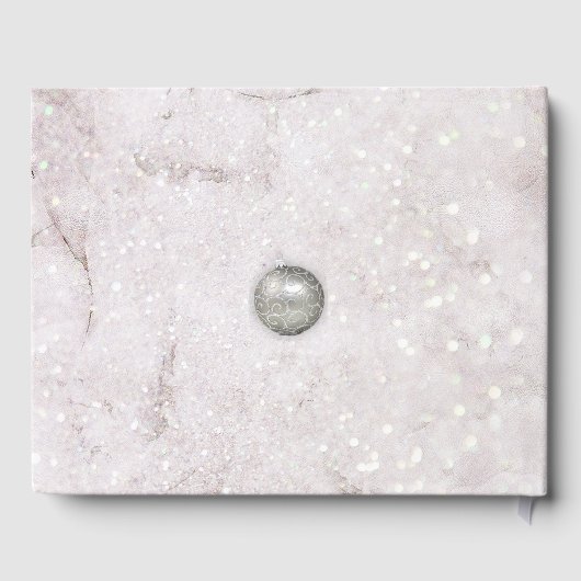 Elegant Winter Kerstmis Bruiloft Gastenboek (Achterkant)