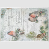 Elegant  Winter Kerstrobots ontkoppelen Tissuepapier (Voorkant)