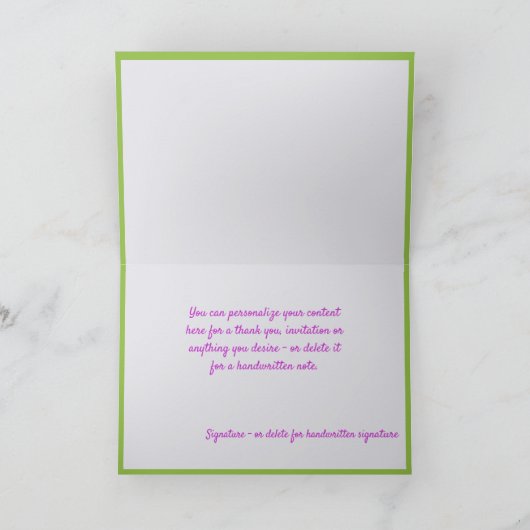 Elegant Winter Laat het Paarse groene verhaal snee Kaart (Binnen)