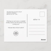 Elegant Winter Land Kerstmis Bedrijfsgroet Briefkaart (Achterkant)