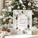 Elegant winter Love is een lekkere Poster<br><div class="desc">Elegant winter Love is lief,  neem een traktatie Poster. Overeenkomende objecten beschikbaar.</div>