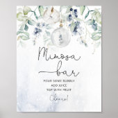 Elegant winter Mimosa bar Poster (Voorkant)