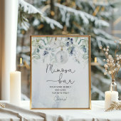 Elegant winter Mimosa bar Poster