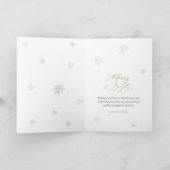 Elegant Winter Mountain Christmas Feestdagen Kaart (Binnen)