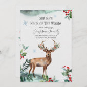 Elegant Winter Nieuwe nek van de Bossen die bewege Aankondiging (Voorkant / Achterkant)