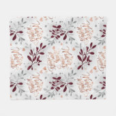 Elegant Winter Nights Warm Hearts Personalized  Fleece Deken (Voorkant (Horizontaal))