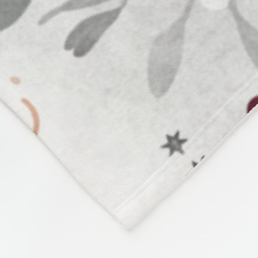 Elegant Winter Nights Warm Hearts Personalized  Fleece Deken (Hoek)