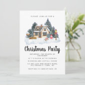 Elegant Winter Nostalgisch Vintage Kerstfeest Kaart (Staand voorkant)
