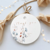 Elegant Winter pastel bloemen Bedankjes Labels