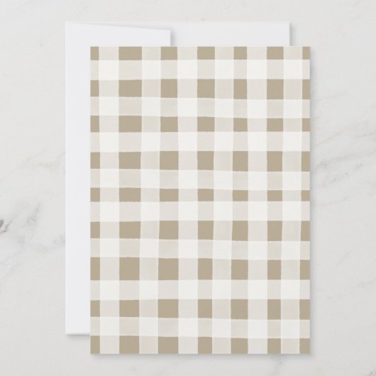 Elegant Winter Pine Tree Forest Baby Sprinkle Kaart (Achterkant)