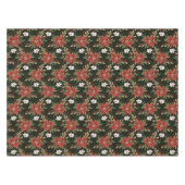 Elegant Winter Poinsettia on Dark Background Tafelkleed (Voorkant (Horizontaal))