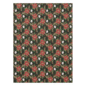 Elegant Winter Poinsettia on Dark Background Tafelkleed (Voorkant)