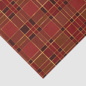 Elegant Winter Red en Gold Foil Kerstmis Pset Tissuepapier (Detail)