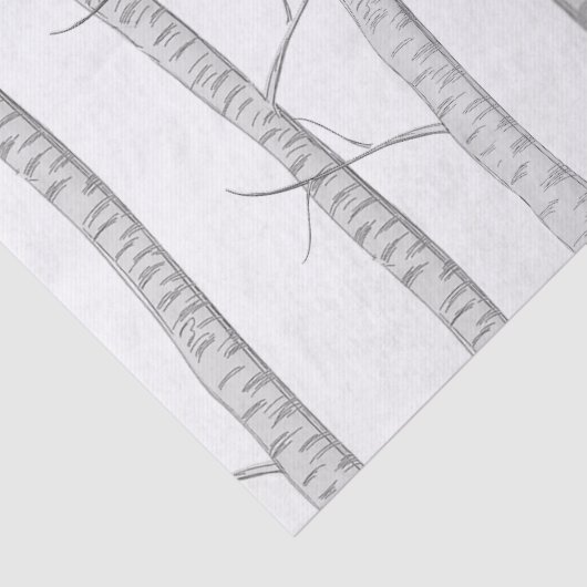 Elegant Winter Red Kardinaal Botanisch Woodland Tissuepapier (Detail)